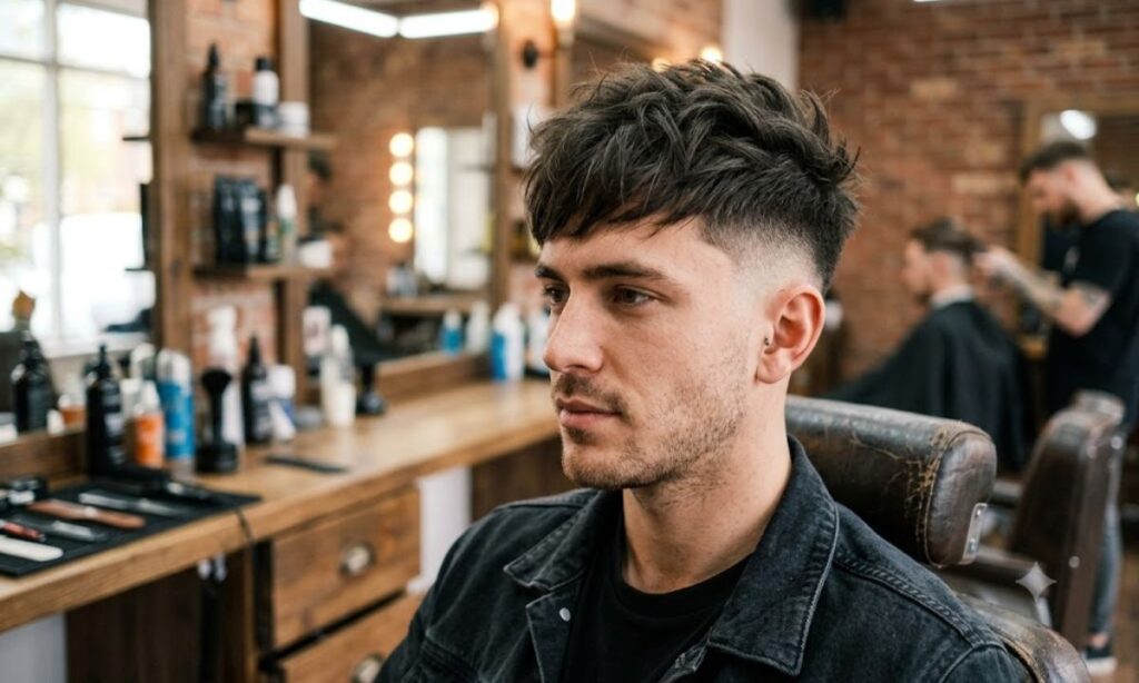 high-burst-fade-straight-hair-with-messy-top